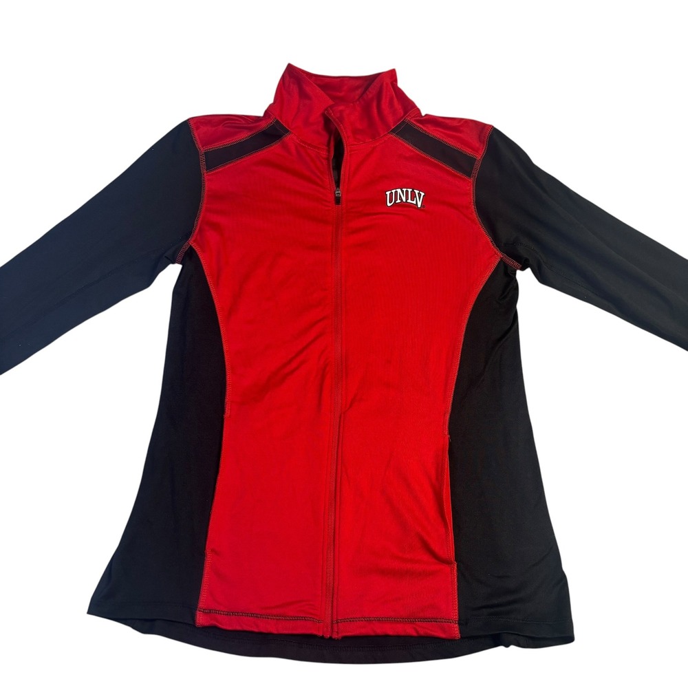 Rivalry Threads UNLV Rebels Womens Small Full Zip Track Jacket Red Black Mesh